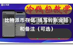 比特派币存储  填写转账金额和备注（可选）